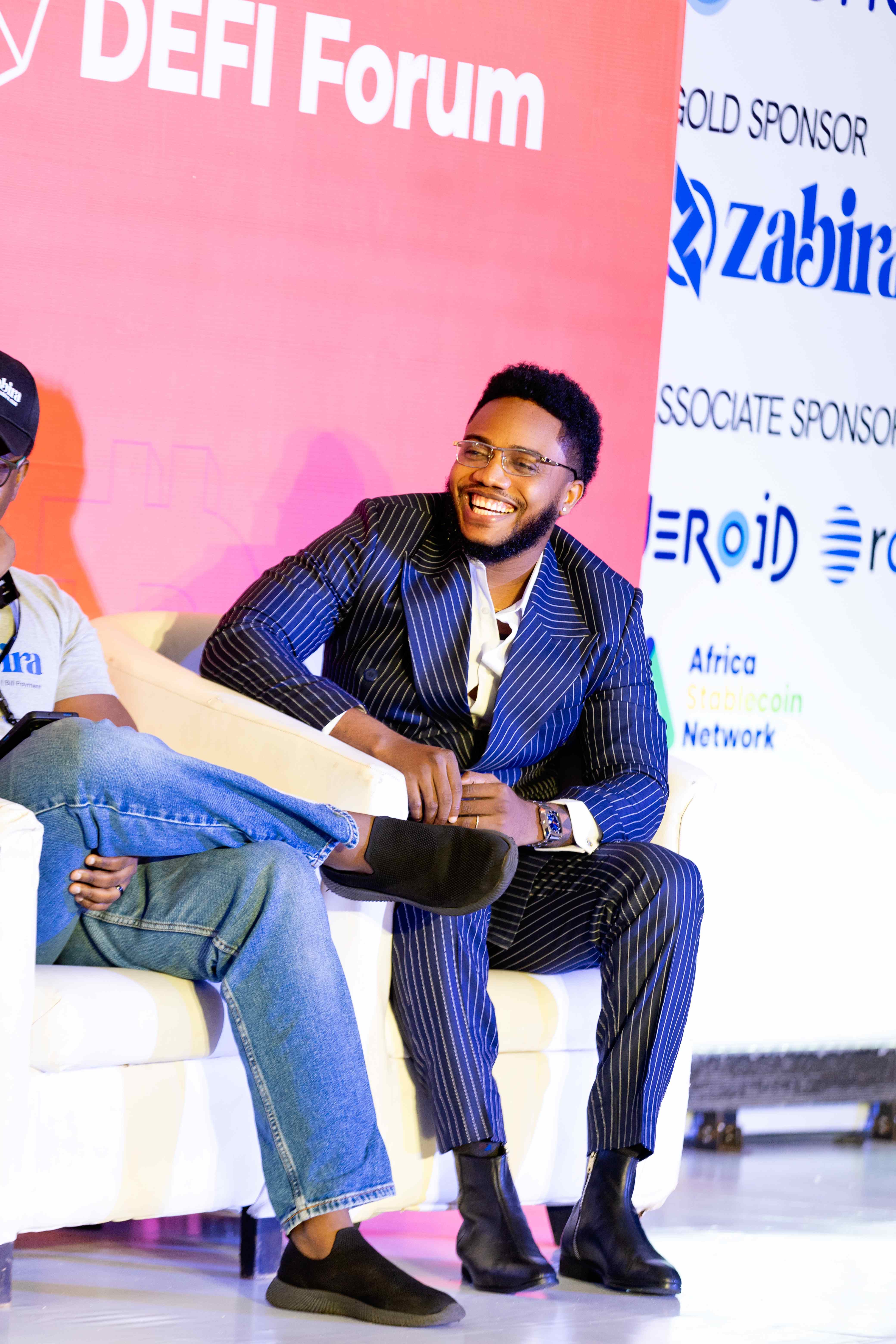 Harrison at DeFi Forum panel discussion