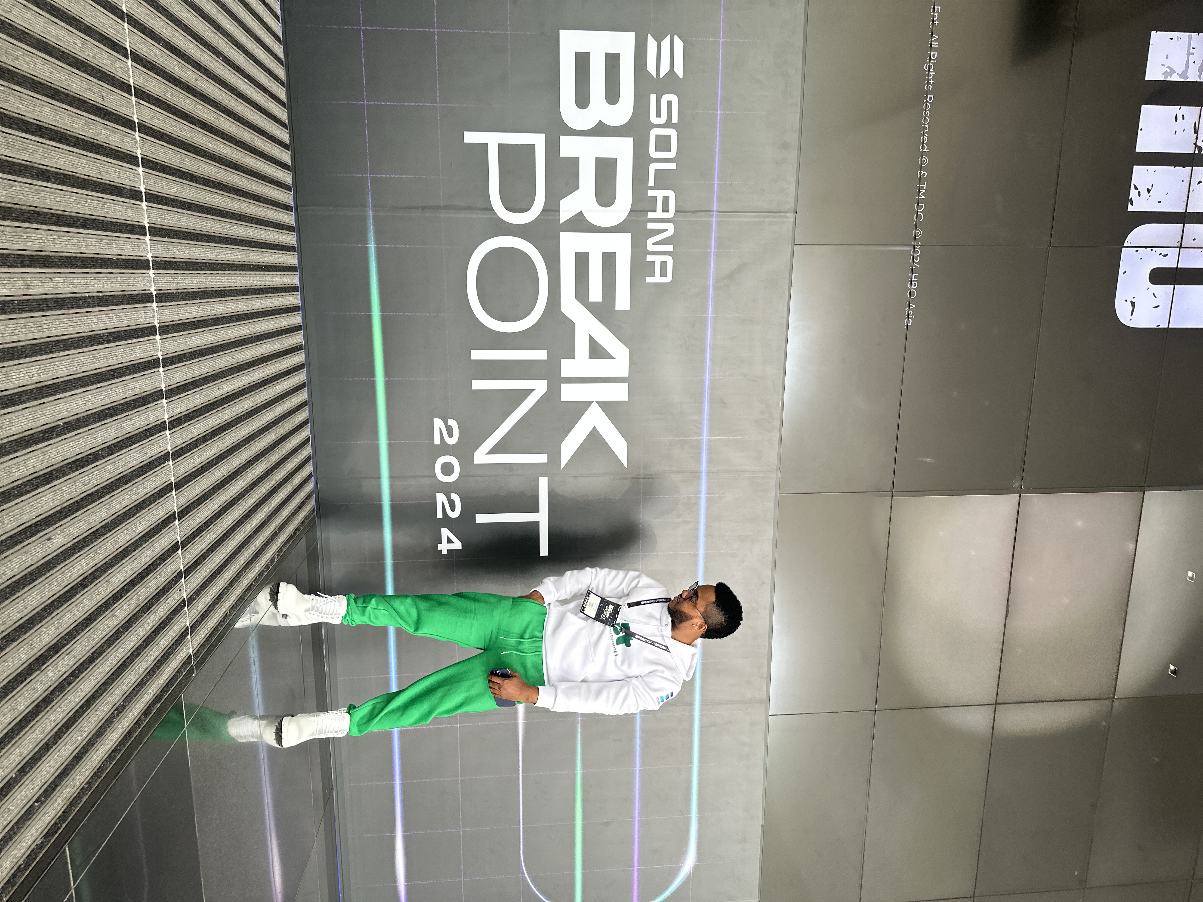 Harrison at Solana Breakpoint 2024