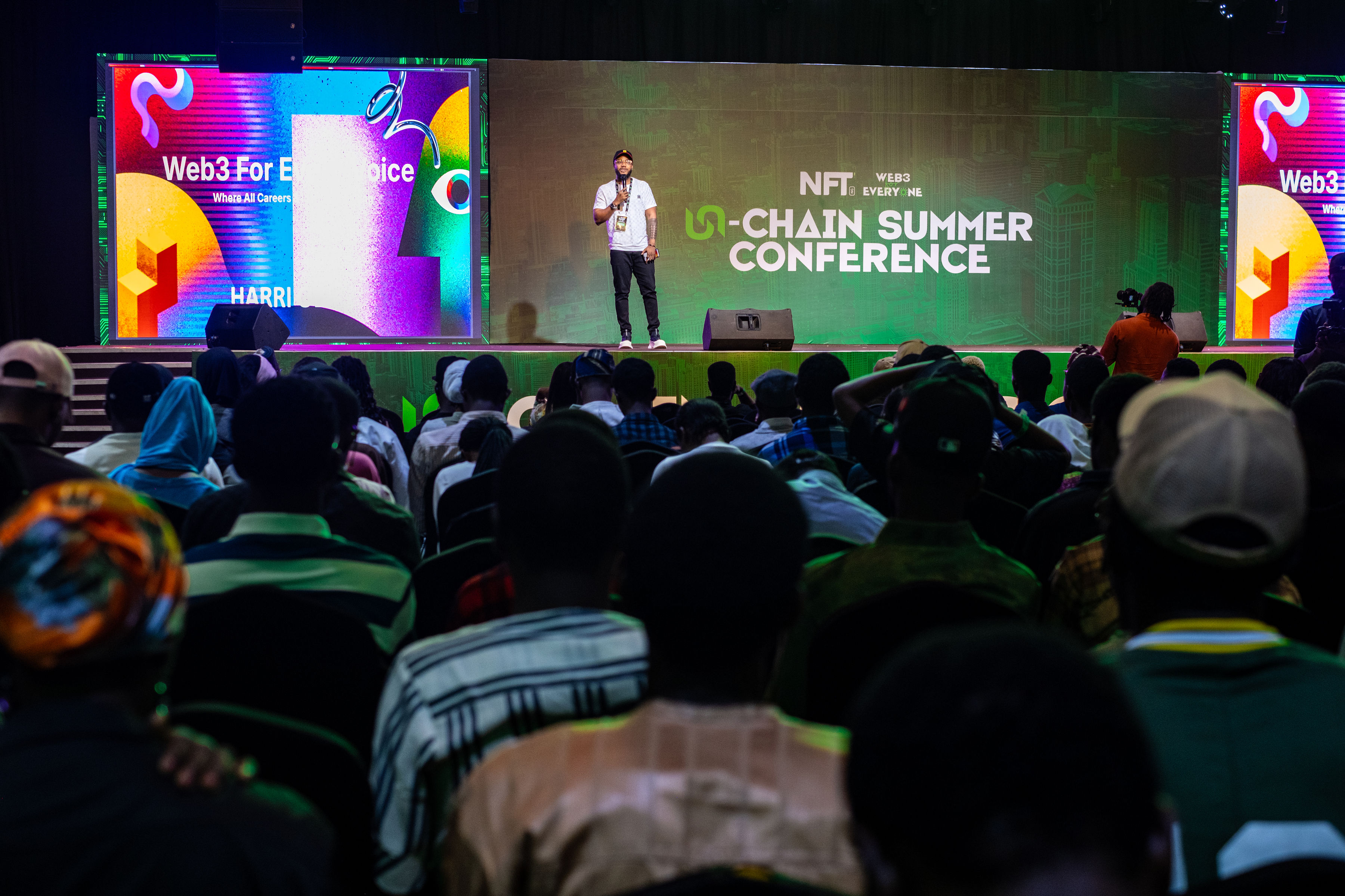 Harrison speaking at U-Chain Summer Conference about Web3 For Everyone